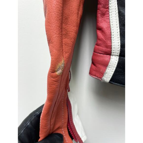 GENUINE LEATHER nascar Racing jacket Women size small - Picture 7 of 12